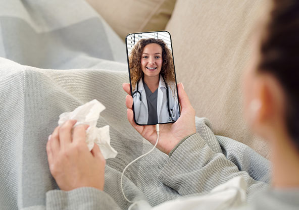 Get virtual care from the comfort of your home or any location that works for you.