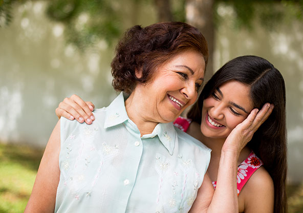 image of a mother and daughter