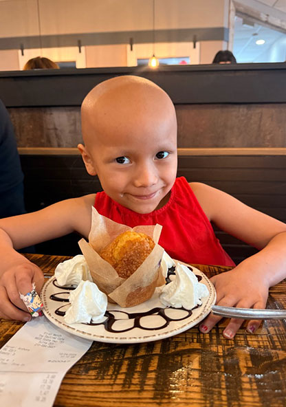 Young patient Amelia Perez, CHRISTUS Children's patient
