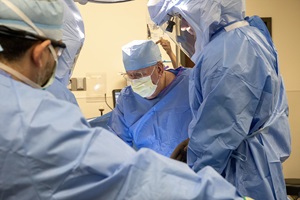 Dr. Jesse DeLee performing orthopedic surgery