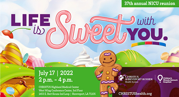 CHRISTUS Highland Medical Center NICU Reunion Invite 2022