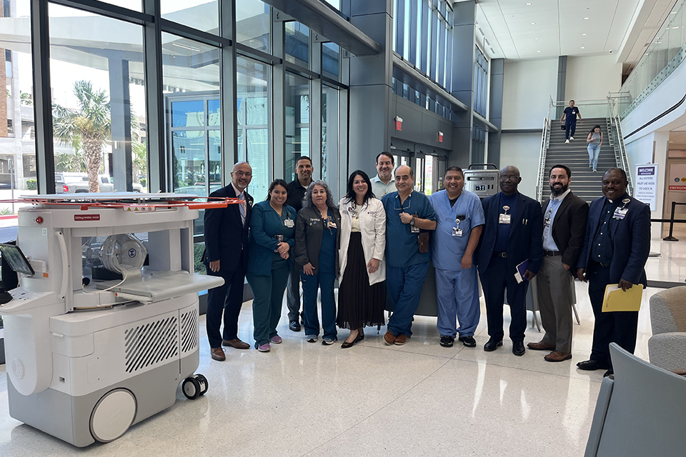 CHRISTUS Spohn Swoop Portable MRI and care team