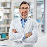 A male pharmacist 