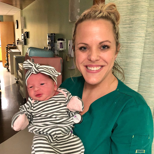 Nurse and Newborn